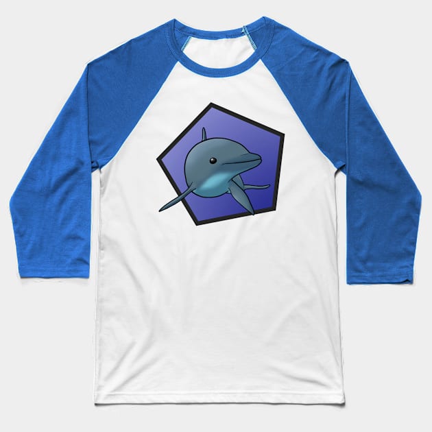 Dolphin Baseball T-Shirt by VanumChan